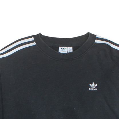 Adidas Womens Black Size 14 Crew Neck Pullover Sweatshirt
