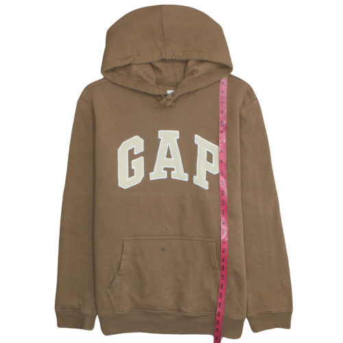 GAP Womens Brown Pullover Hoodie Large Cotton Blend Casual