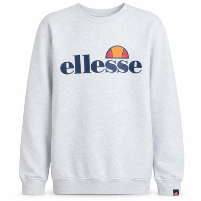 Ellesse Boys Grey Crew Neck Pullover Sweatshirt 13-14 Years Logo Print