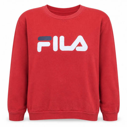 Fila Classics Women's Red Crew Neck Pullover Sweatshirt L