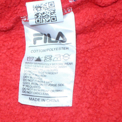 FILA Classics Women's Red Crew Neck Pullover Sweatshirt L