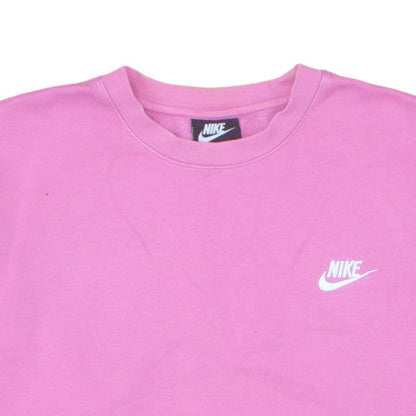 Nike Women's Pink Crew Neck Pullover Sweatshirt Size M