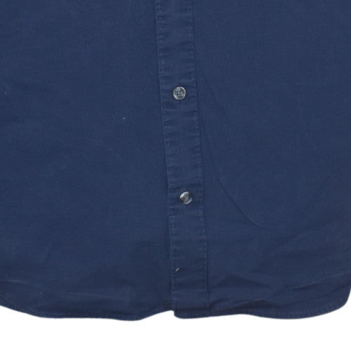 Tommy Jeans Men's Blue Slim Fit Long Sleeve Button-Up Shirt Size S