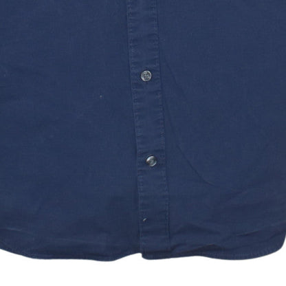 Tommy Jeans Men's Blue Slim Fit Long Sleeve Button-Up Shirt Size S
