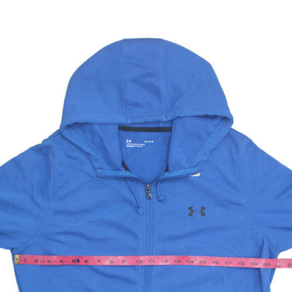 Under Armour Men's Blue Full Zip Hoodie Size L Relaxed Fit