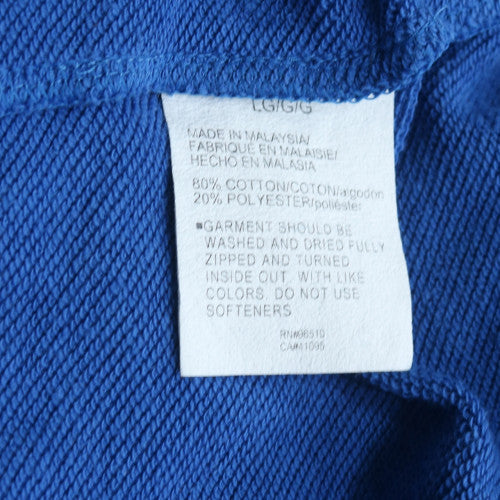 Under Armour Men's Blue Full Zip Hoodie Size L Relaxed Fit