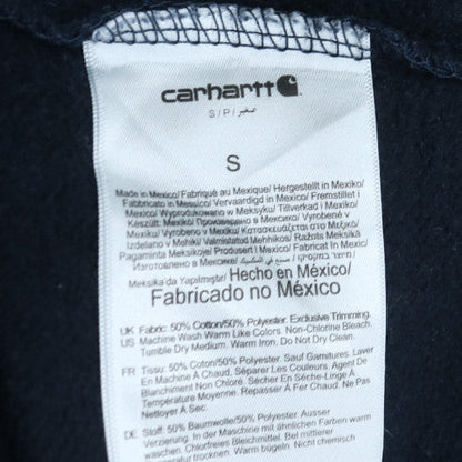 Carhartt Mens Blue Pullover Sweatshirt S Classic Fit Crew Neck