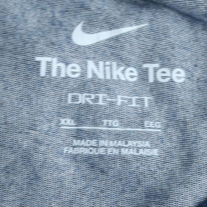 Nike Men's Blue Dri-Fit 2XL Sports Crew Neck T-Shirt