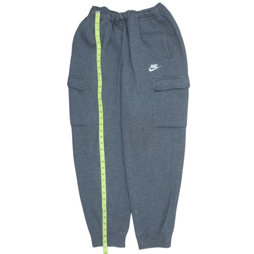 Nike Men Grey L Cargo Jogger Sweatpants Cotton Blend