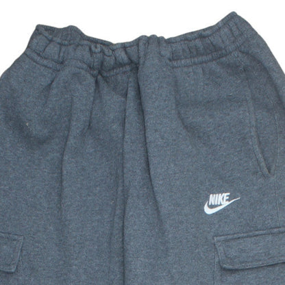 Nike Men Grey L Cargo Jogger Sweatpants Cotton Blend
