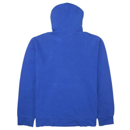 The North Face Men Blue Pullover Hoodie Large Cotton Blend Casual