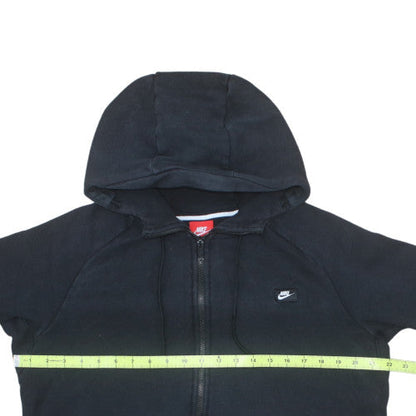 Nike Men's Black Full Zip Hoodie L Sports Fleece Sweatshirt