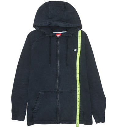 Nike Men's Black Full Zip Hoodie L Sports Fleece Sweatshirt