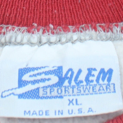 Salem Sportswear Men's Grey Red 49ers Montana 16 Crew Neck Sweatshirt XL