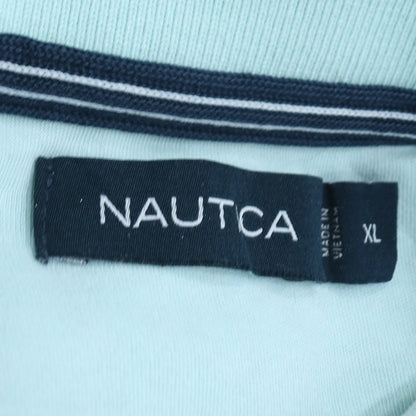 Nautica Men's Blue XL Cotton Short Sleeve Polo Shirt