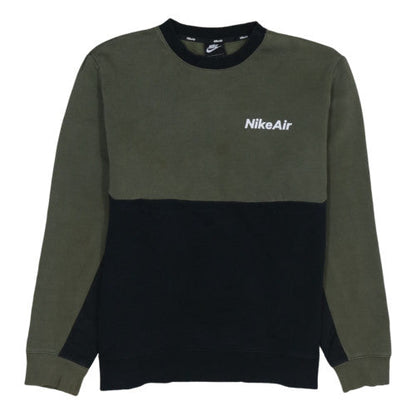Nike Air Men's Green Black Crew Neck Sweatshirt XL Regular Fit