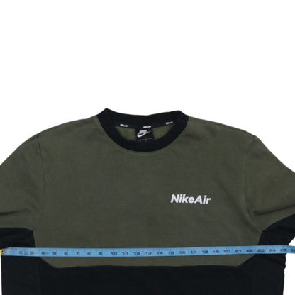 Nike Air Men's Green Black Crew Neck Sweatshirt XL Regular Fit