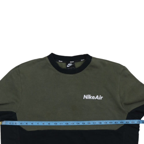Nike Air Men's Green Black Crew Neck Sweatshirt XL Regular Fit