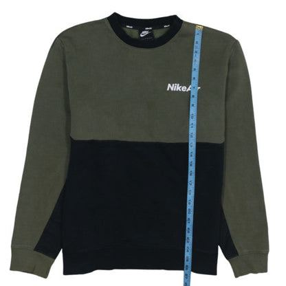 Nike Air Men's Green Black Crew Neck Sweatshirt XL Regular Fit