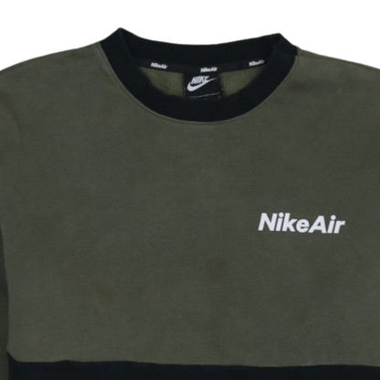 Nike Air Men's Green Black Crew Neck Sweatshirt XL Regular Fit