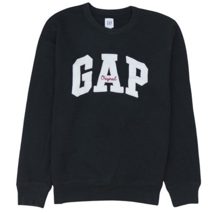 GAP Women Black Small Crew Neck Pullover Sweatshirt