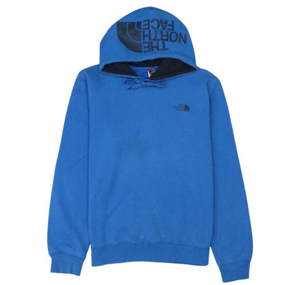 The North Face Men's Blue Pullover Hoodie L Fleece Cotton