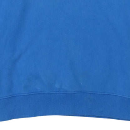 The North Face Men's Blue Pullover Hoodie L Fleece Cotton