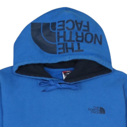 The North Face Men's Blue Pullover Hoodie L Fleece Cotton