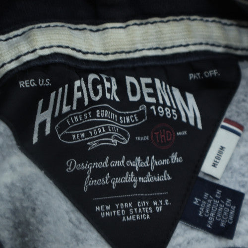 Tommy Hilfiger Denim Men's Blue Striped Full Zip Hoodie Size M