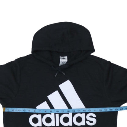 Adidas Men’s Black Pullover Hoodie L Logo Fleece Sweatshirt