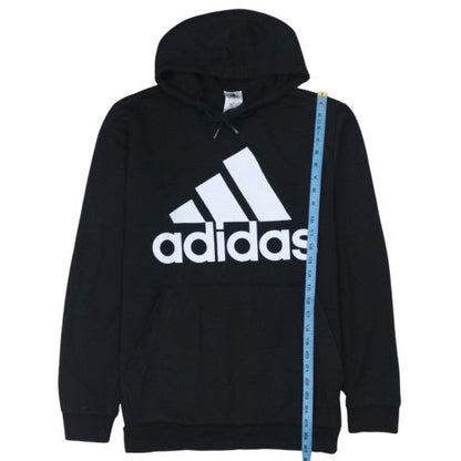 Adidas Men’s Black Pullover Hoodie L Logo Fleece Sweatshirt