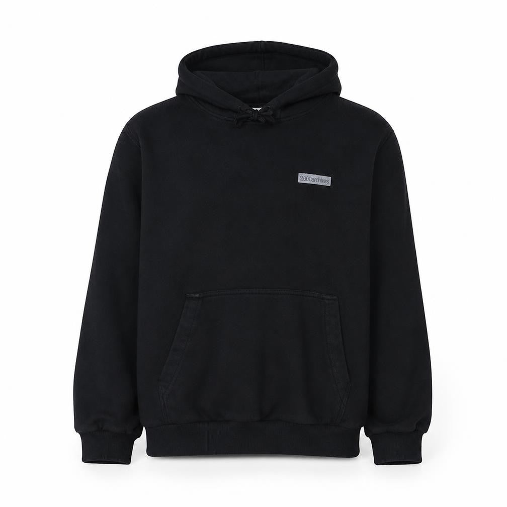 Calvin Klein Mens Black Pullover Hoodie L Fleece Logo Sweatshirt