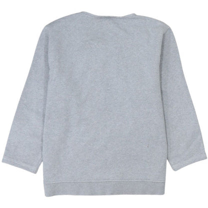 Lacoste Sport Womens Grey Pullover Sweatshirt Size M Cotton Blend Logo Classic Fit