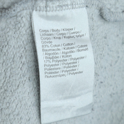 Lacoste Sport Womens Grey Pullover Sweatshirt Size M Cotton Blend Logo Classic Fit