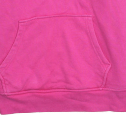 Adidas Womens Pink Pullover Hoodie Size 8 Lined Casual Sweatshirt