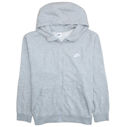 Nike Men's Grey XL Full Zip Fleece Hoodie Sweatshirt