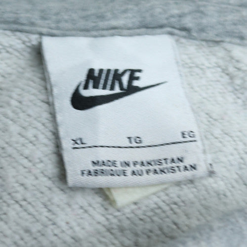 Nike Men's Grey XL Full Zip Fleece Hoodie Sweatshirt