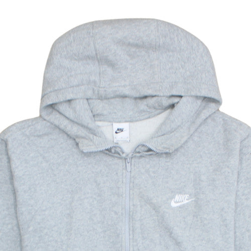 Nike Men's Grey XL Full Zip Fleece Hoodie Sweatshirt