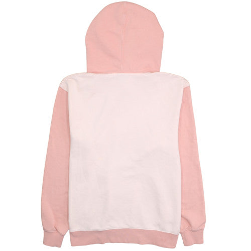 Nike Women Pink & Beige Pullover Hoodie Size L Cotton Sweatshirt