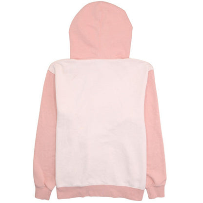 Nike Women Pink & Beige Pullover Hoodie Size L Cotton Sweatshirt