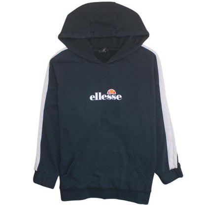 Ellesse Womens Black Hoodie Size 26 Pullover Hooded Sweatshirt
