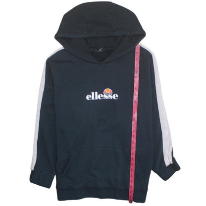 Ellesse Womens Black Hoodie Size 26 Pullover Hooded Sweatshirt