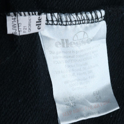Ellesse Womens Black Hoodie Size 26 Pullover Hooded Sweatshirt