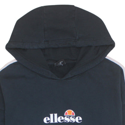 Ellesse Womens Black Hoodie Size 26 Pullover Hooded Sweatshirt
