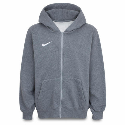 Nike Men's Grey Full Zip Hoodie L Fleece Sports Sweatshirt