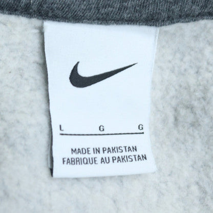 Nike Men's Grey Full Zip Hoodie L Fleece Sports Sweatshirt