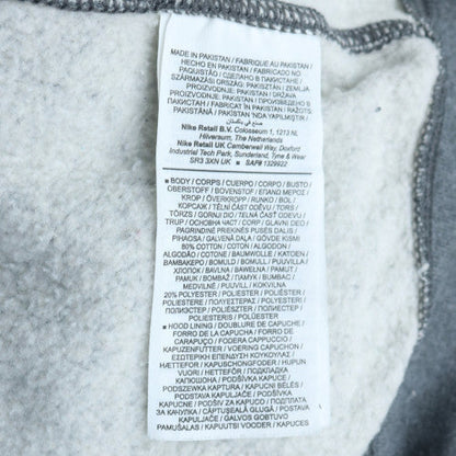 Nike Men's Grey Full Zip Hoodie L Fleece Sports Sweatshirt