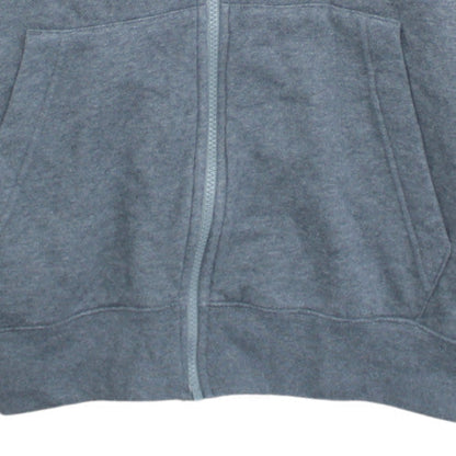 Nike Men's Grey Full Zip Hoodie L Fleece Sports Sweatshirt