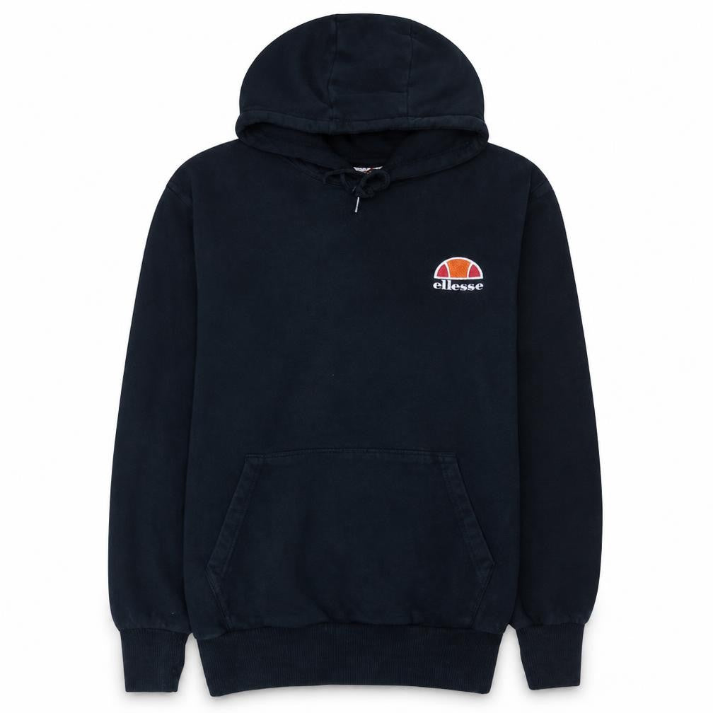 Ellesse Mens Blue Pullover Hoodie Size L Logo Fleece Sweatshirt