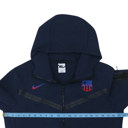 Nike Men's Blue Full Zip Hoodie M Barcelona Sportswear